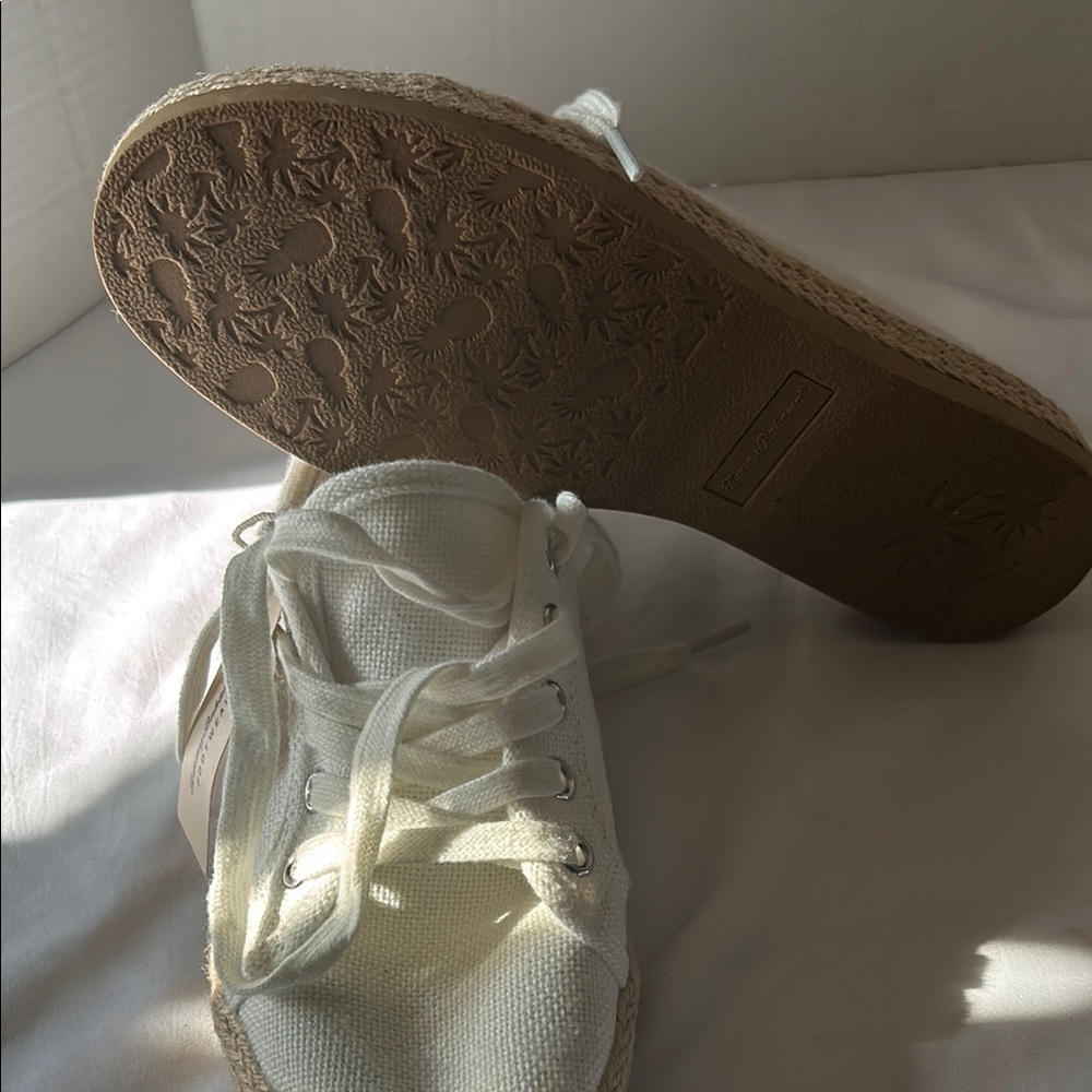 Tommy Bahama White Canvas Espadrilles - Picture 5 of 7